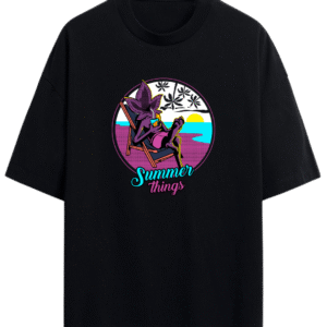 Camiseta Oversize Stranger Summer Vibrante